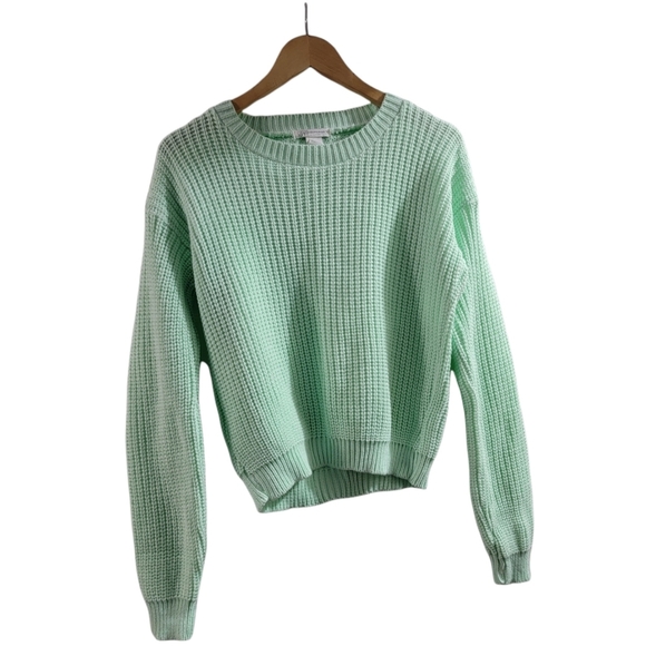 Nasty Gal Sweaters - Mint Crop Sweater Bought at Nasty G…